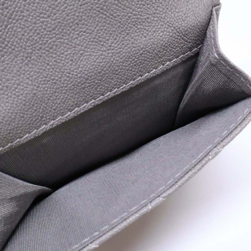 CHANEL Vintage Gray Caviar Leather Wallet - Picture 8 of 9